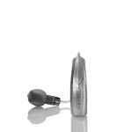Das Starkey Halo2 als Ex-Hörer-Hörgerät in der Farbe Silber